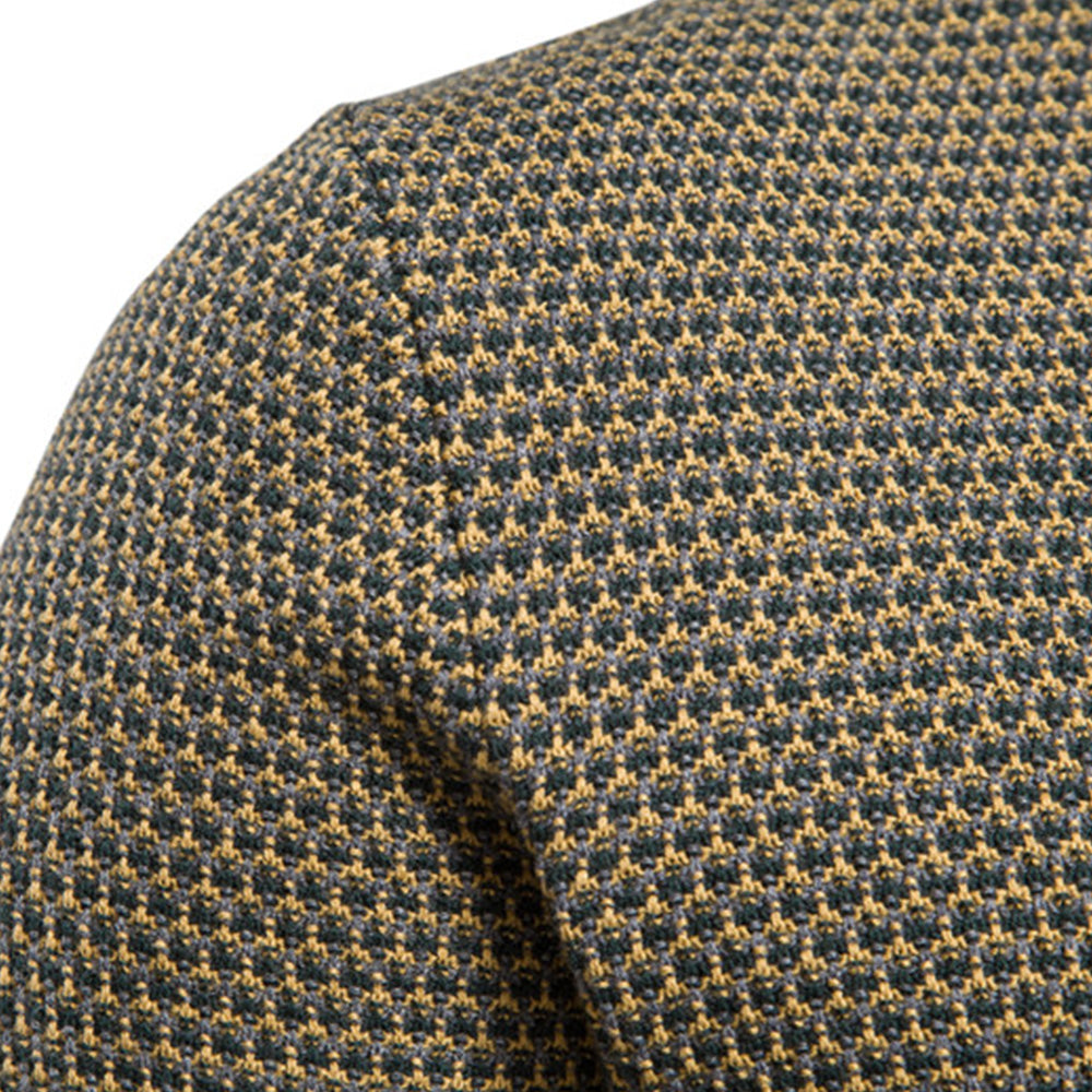 Olivoslindo™ Jersey de hombre de manga larga con cuello redondo y bloques de color