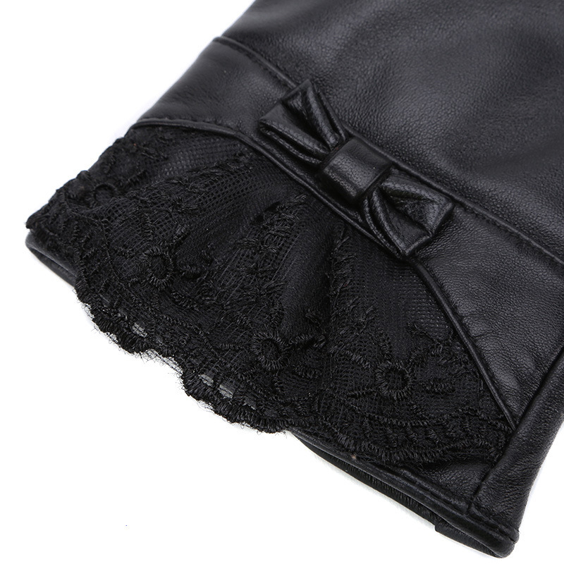 Nuevos guantes PU con lazo