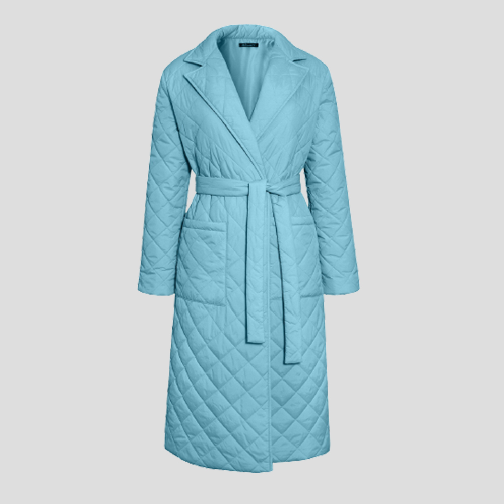 New winter women's over-the-knee mid-length cotton jacket