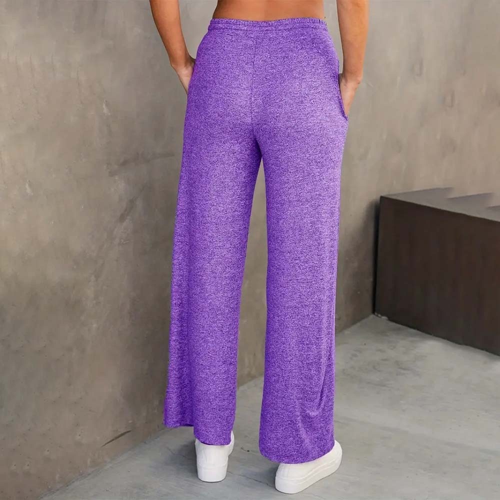 Women's simple loose lace-up casual sweatpants