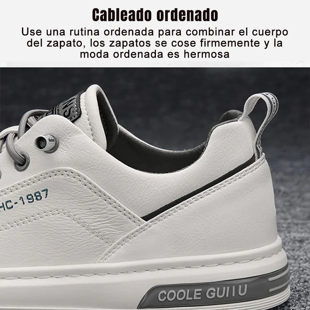 Zapatos multifuncionales de piel auténtica para hombre