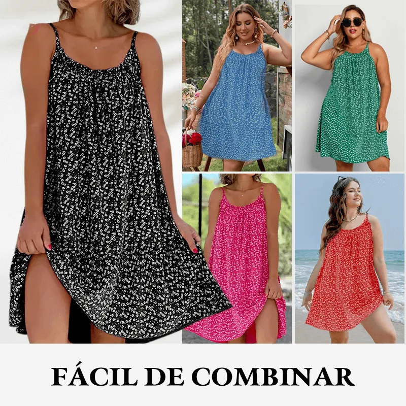 Vestido camisola estampado de verano