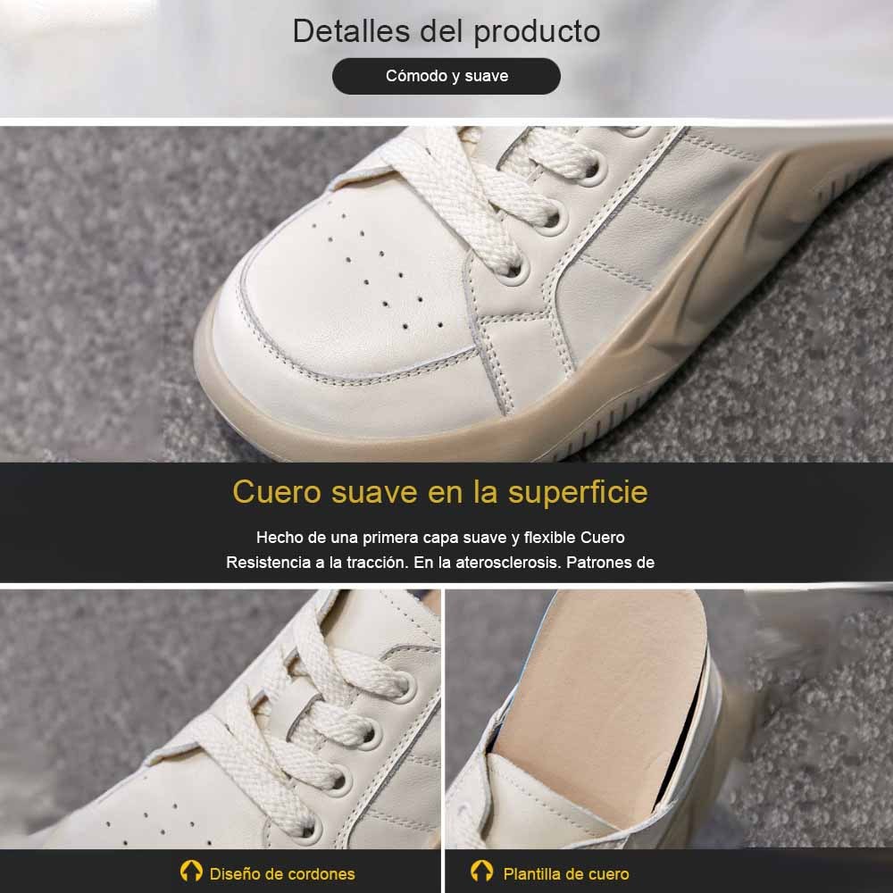 Olivoslindo Zapatos de mujer casuales cómodos de suela gruesa