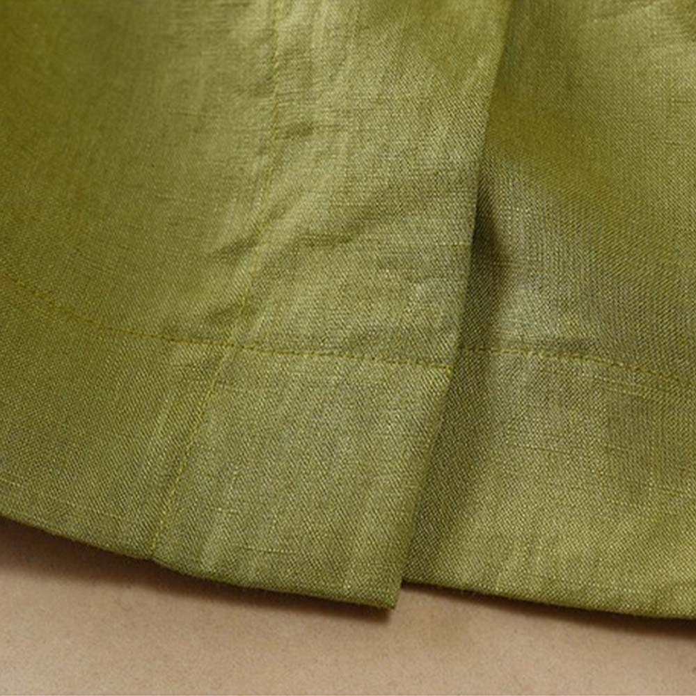 Falda con botones de lino transpirable y elegante para mujer