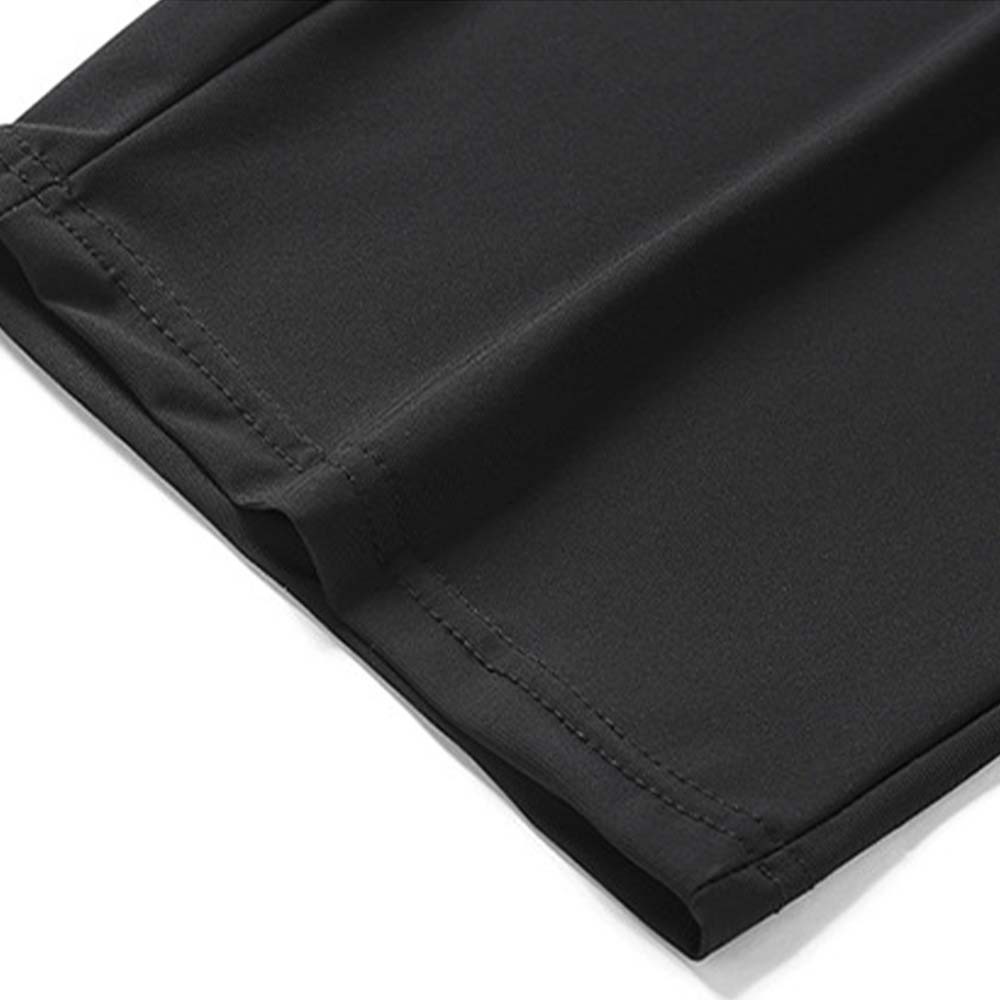 Pantalones deportivos casuales de talla grande rectos de seda de hielo elásticos finos para hombre