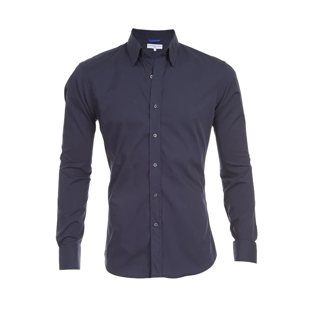 Camisa elástica con cremallera para hombre nueva de primavera