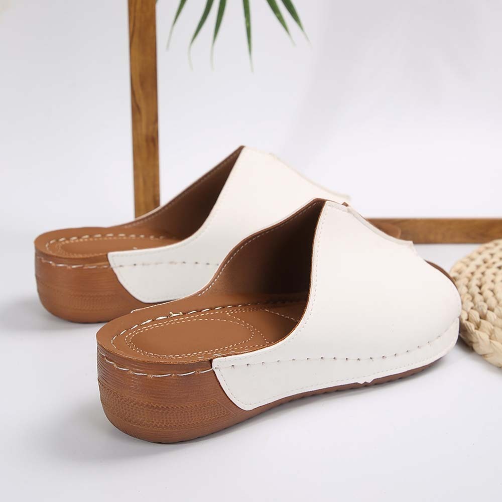 Hojanaranja Zapatillas de casa de mujer ligeras y cómodas con suela gruesa