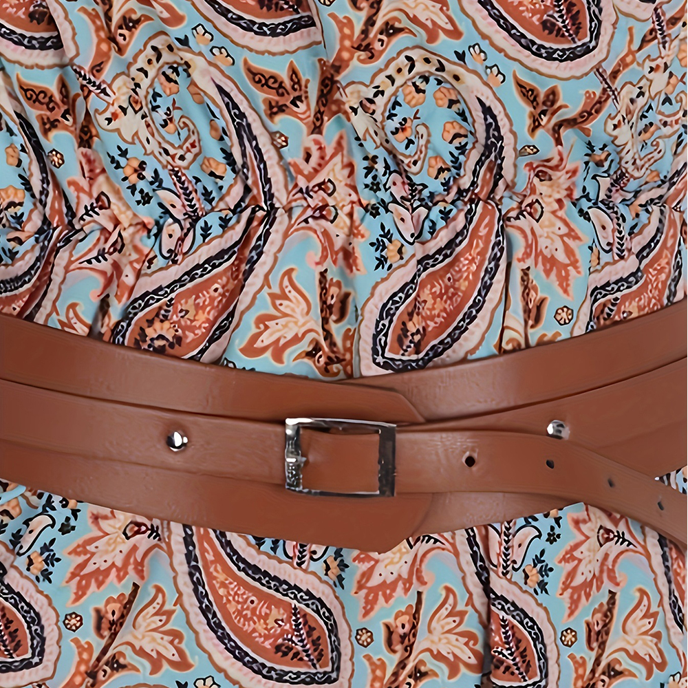 Women Summer V Neck Floral Dress