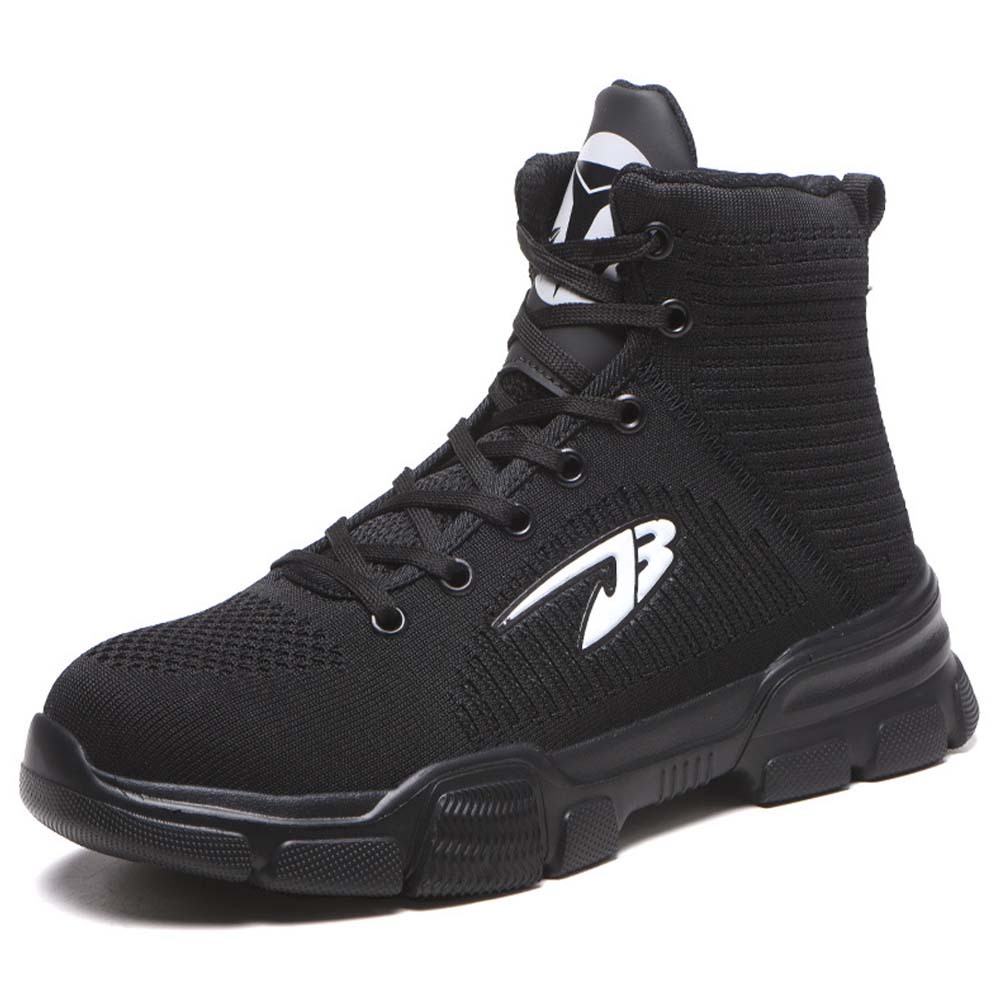 Men's anti-smash and anti-puncture high-top safety shoes