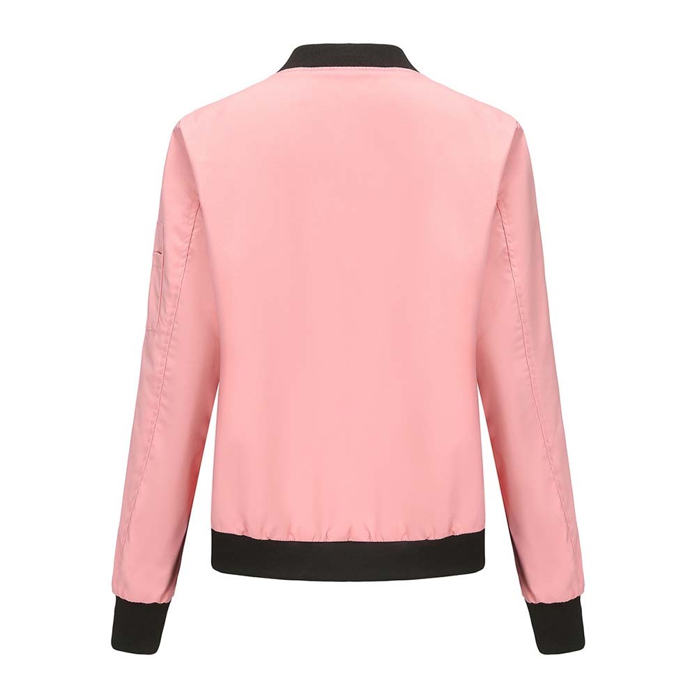 Olivoslindo 2023 primavera y otoño nueva chaqueta de vuelo informal de manga larga ajustada para mujer