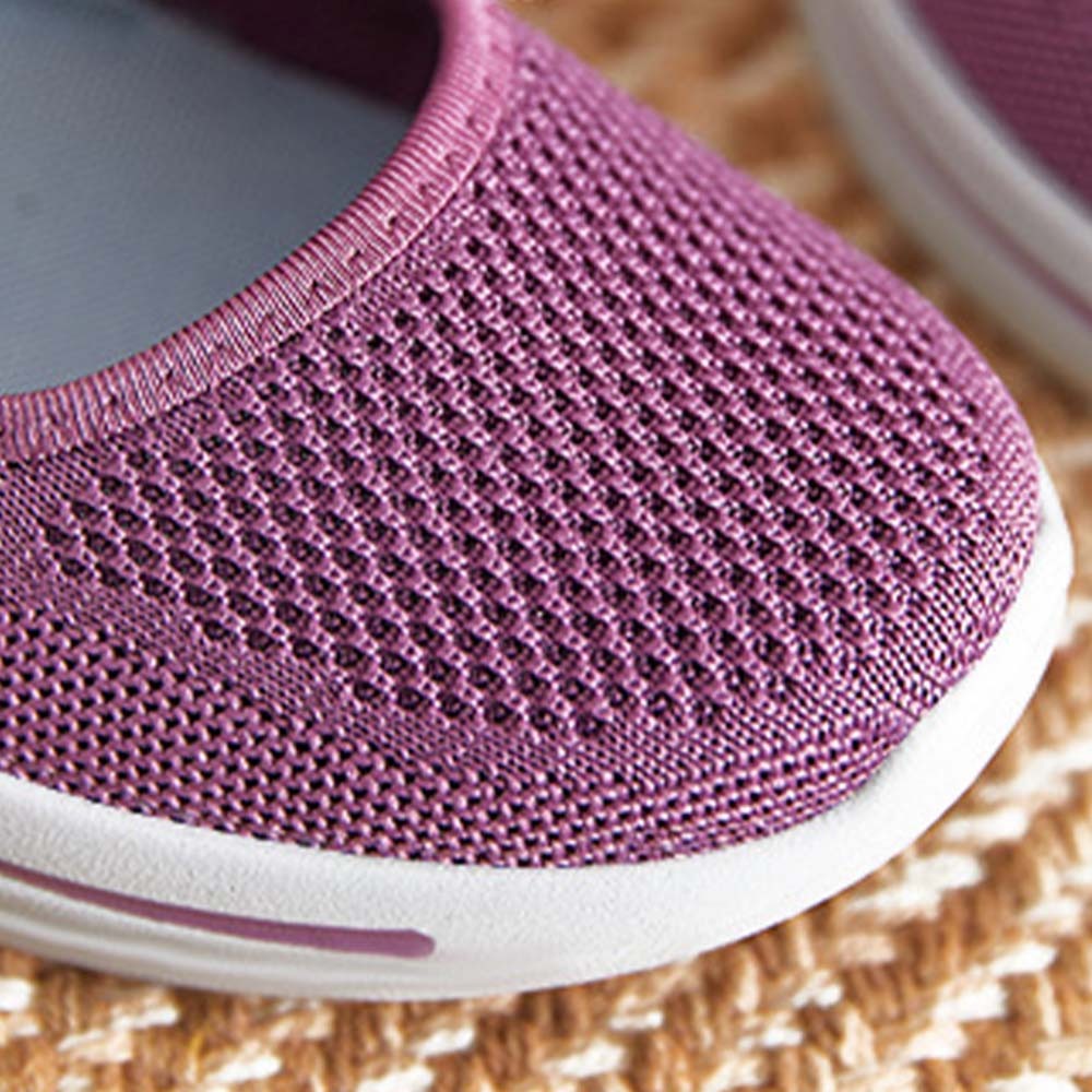 2024 New style soft sole woven breathable casual shoes for women