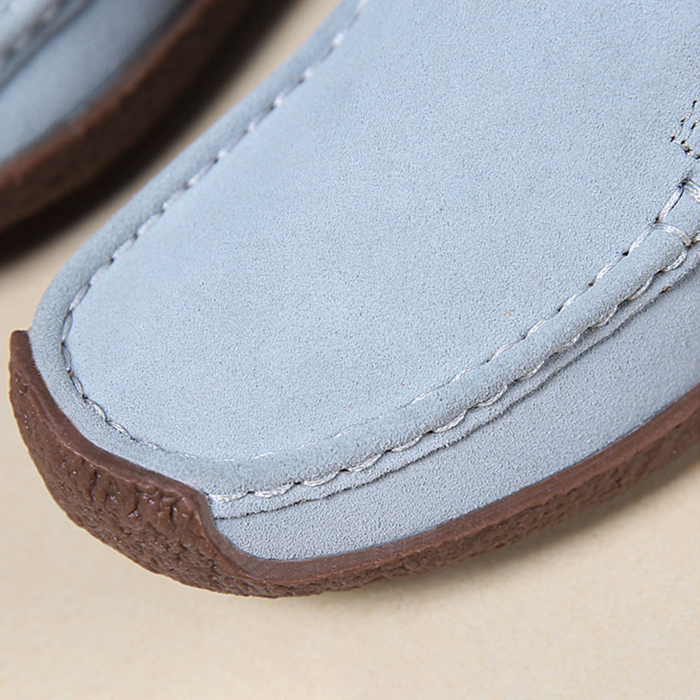 New style women's retro all-match slip-on beanie shoes