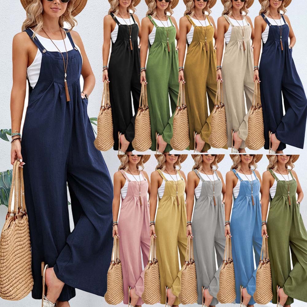 Olivoslindo Nuevos monos casuales de mujer de color sólido a la moda