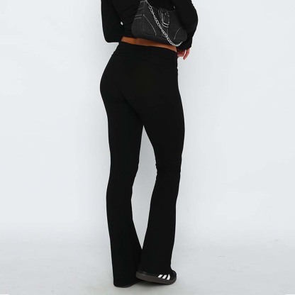 Stylish and Comfortable Women's Slim Fit Low Waist Flare Pants