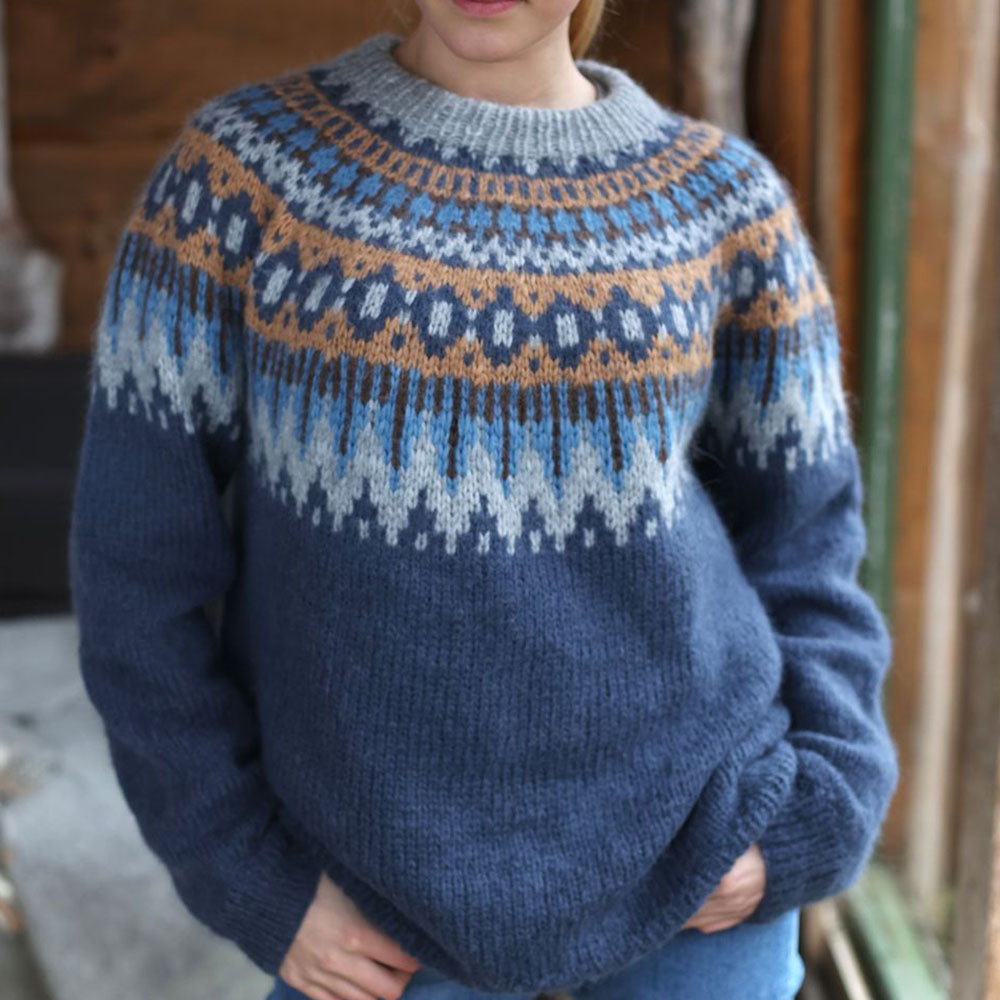 Glowtomato™ Autumn and winter women's new thickened jacquard sweater