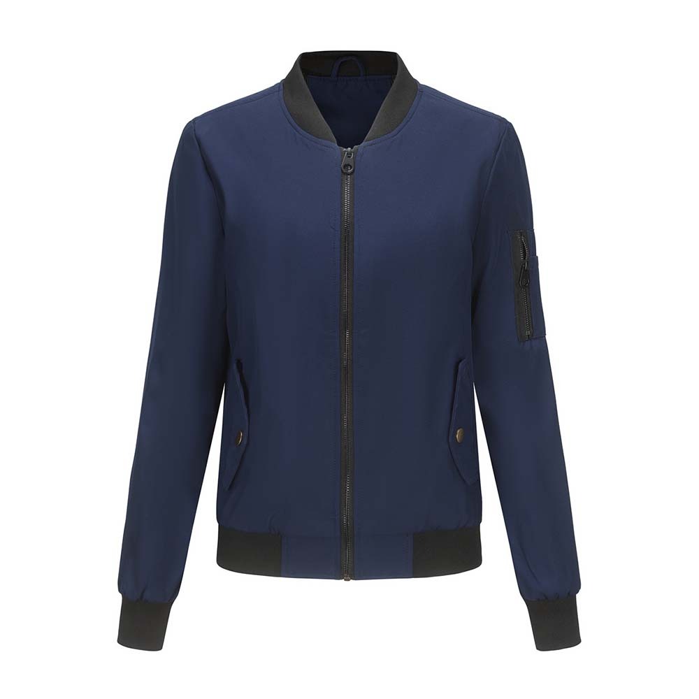 Olivoslindo 2023 primavera y otoño nueva chaqueta de vuelo informal de manga larga ajustada para mujer