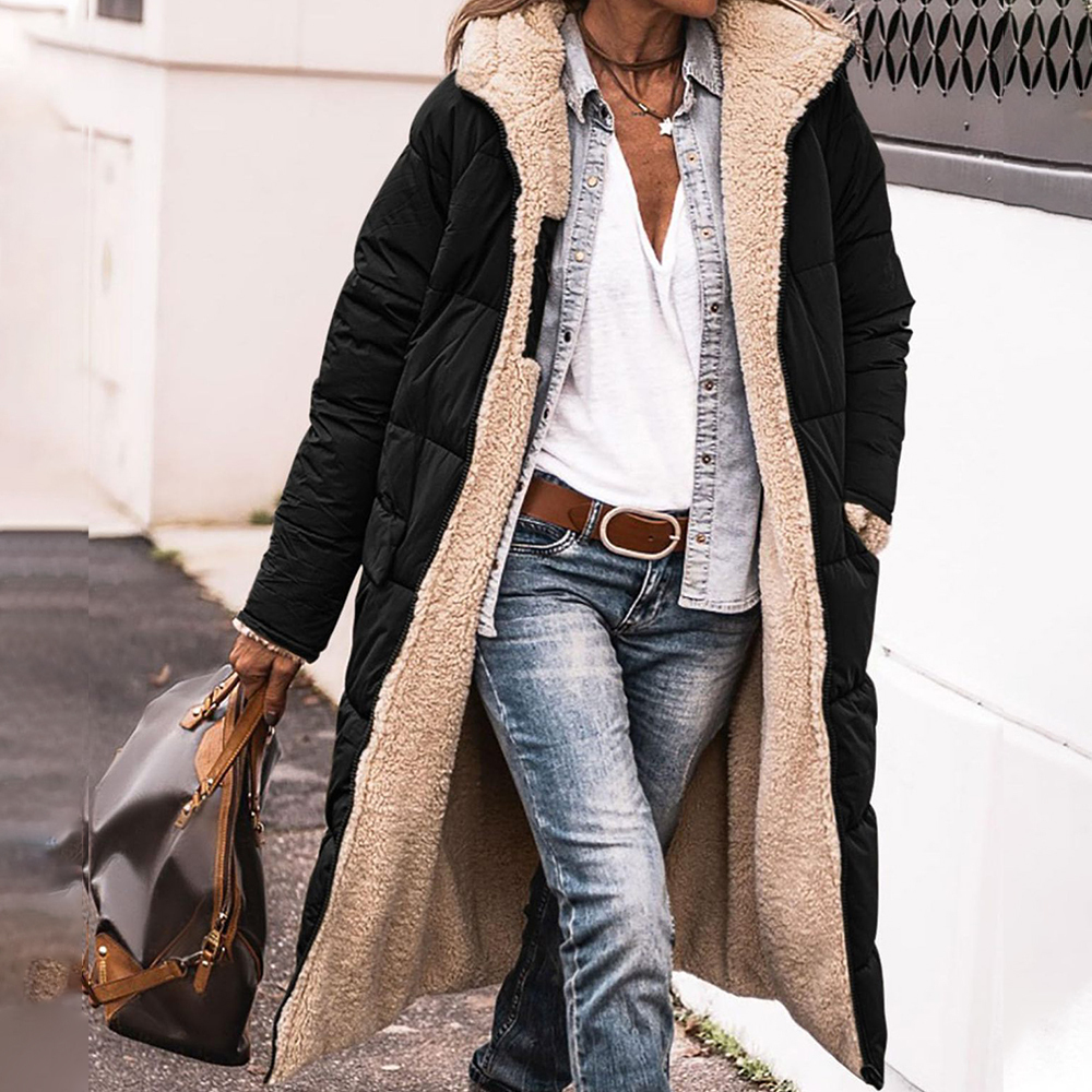 Gentlemenmode™ Neue verdickte doppelseitige Baumwolljacke mit Kapuze