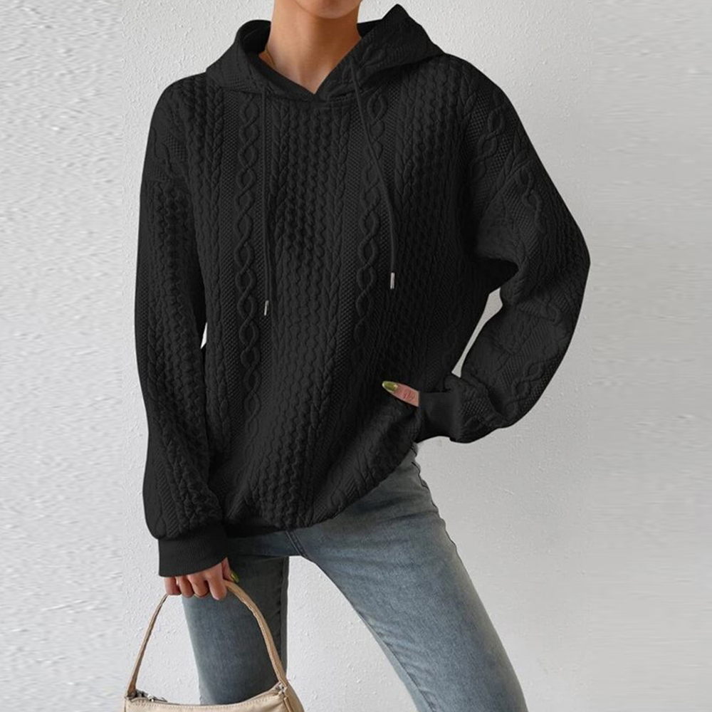 Olivoslindo Otoño nueva sudadera con capucha casual jacquard