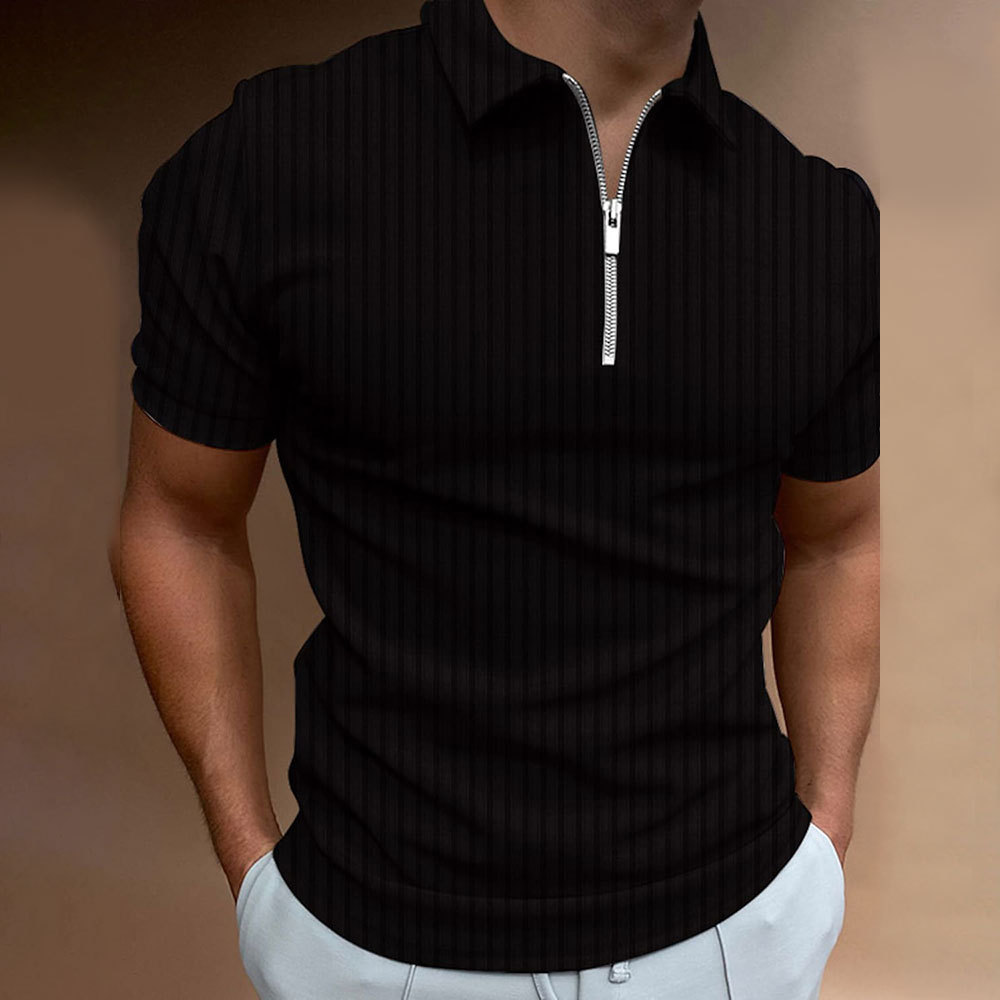 Olivoslindo Camiseta POLO para hombre Camisa de golf Rayas Liso Ocio al aire libre Manga corta