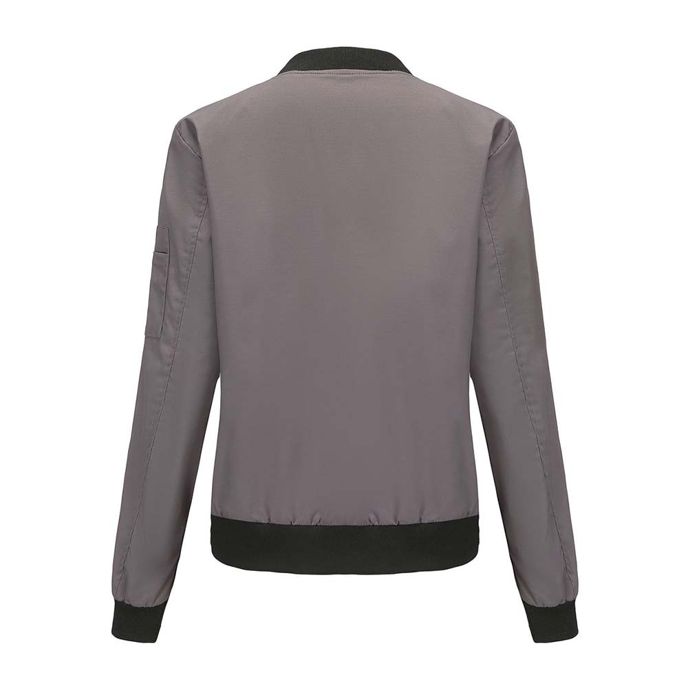 Olivoslindo 2023 primavera y otoño nueva chaqueta de vuelo informal de manga larga ajustada para mujer