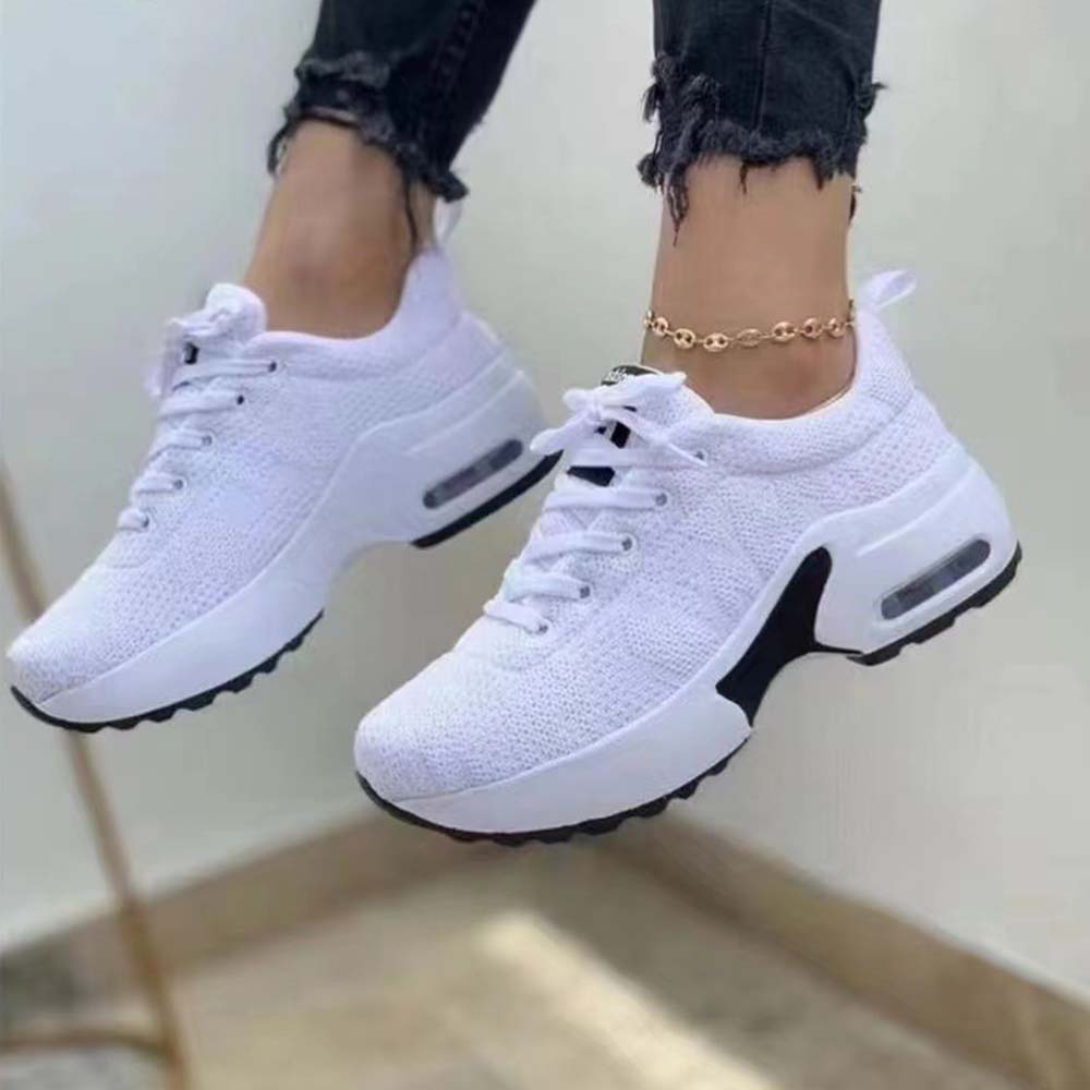 Olivoslindo Nuevas zapatillas de deporte informales con cojín de aire para mujer