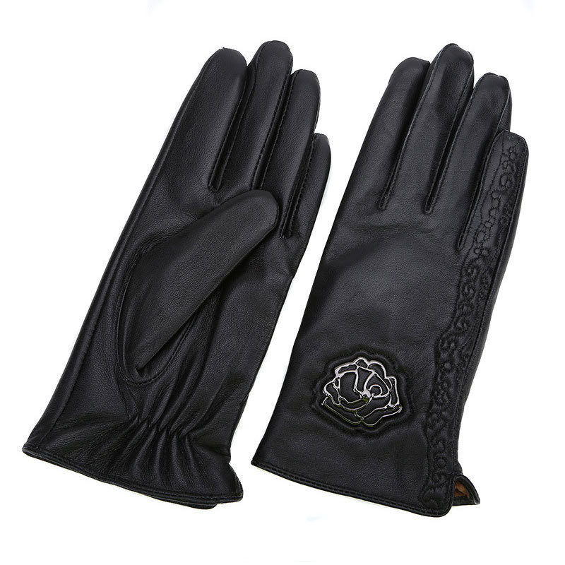 Guantes accesorios de flores simples y exquisitos