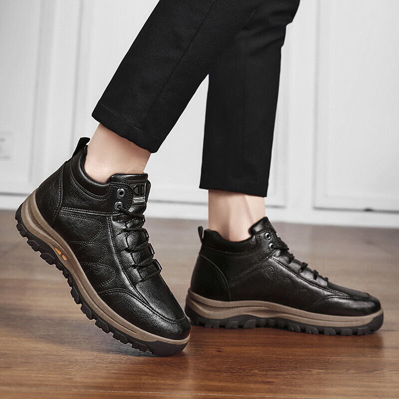 Piecewish Men's Fleece Warm Casual Mountaineering Boots