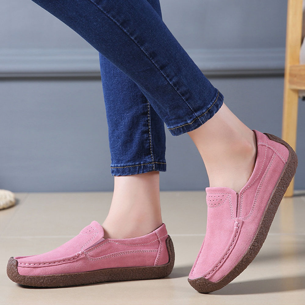 New style women's retro all-match slip-on beanie shoes