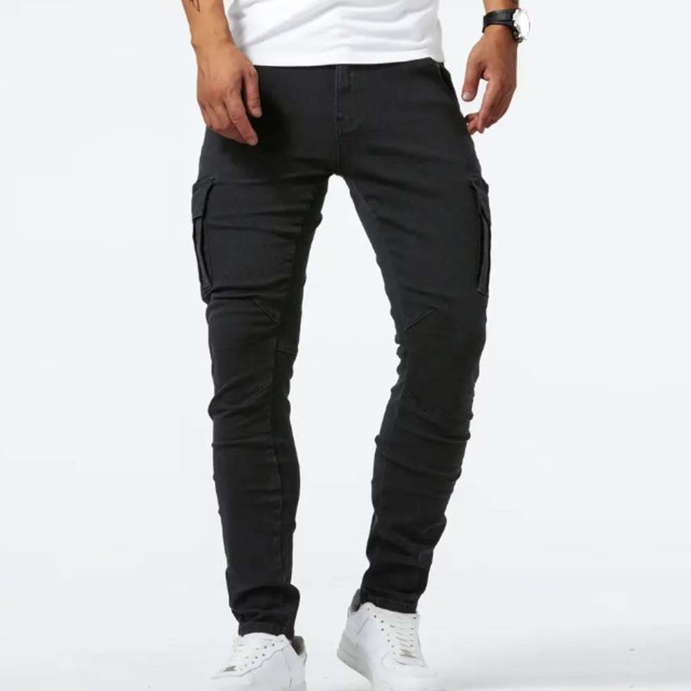 Vaqueros elásticos ajustados para hombre de nueva moda