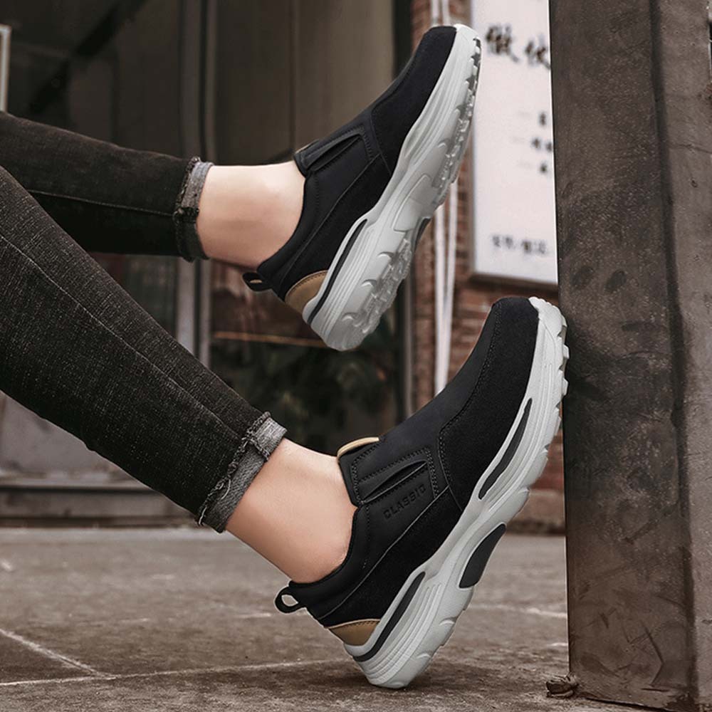 Comfortable and casual men's platform loafers