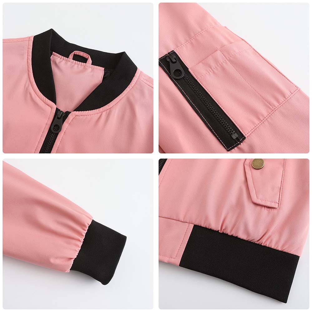 Olivoslindo 2023 primavera y otoño nueva chaqueta de vuelo informal de manga larga ajustada para mujer