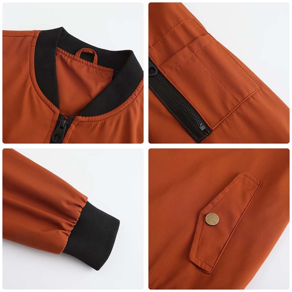 Olivoslindo 2023 primavera y otoño nueva chaqueta de vuelo informal de manga larga ajustada para mujer