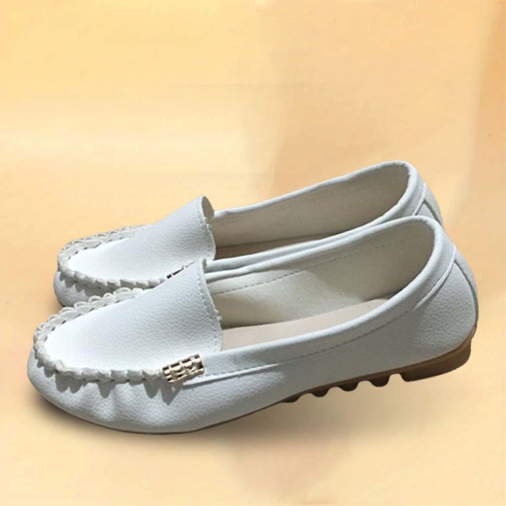 Women's comfortable flats, fashionable slip-on soft-soled loafers
