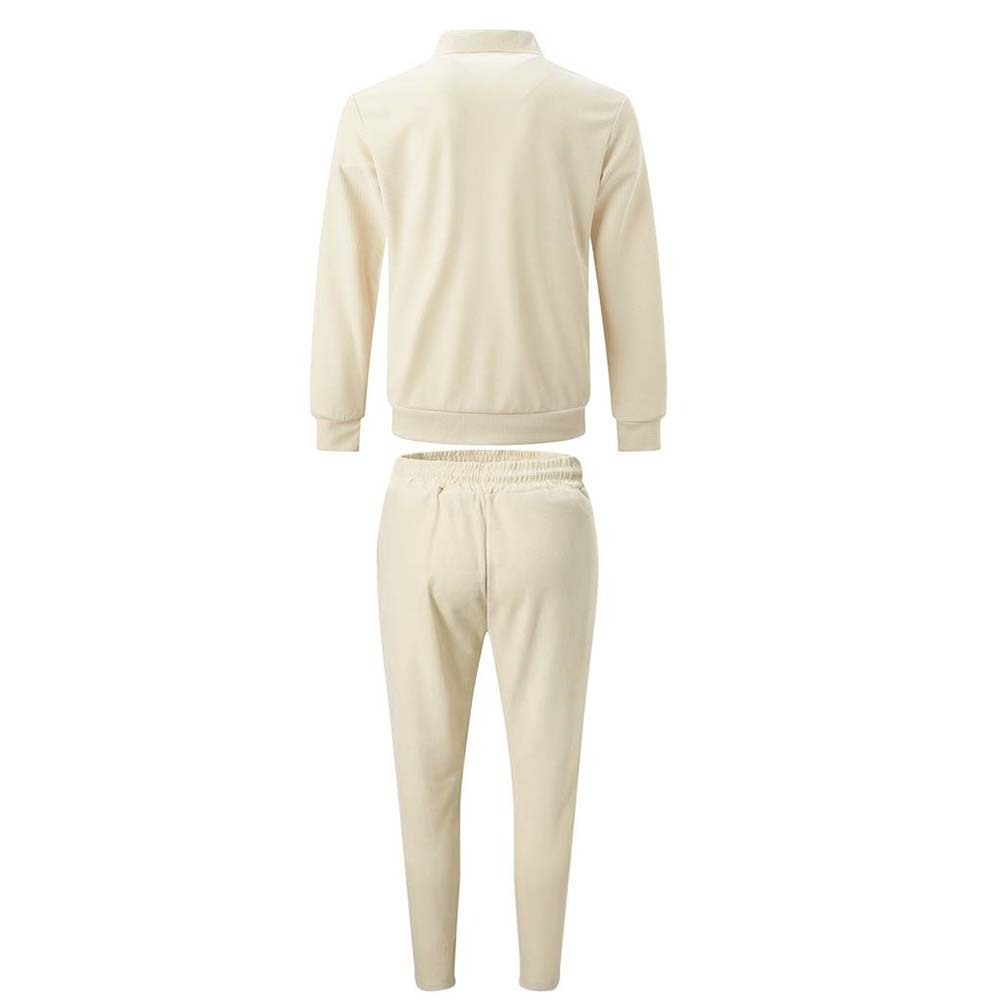Smiledeer Men's new waffle casual sports 2-piece set