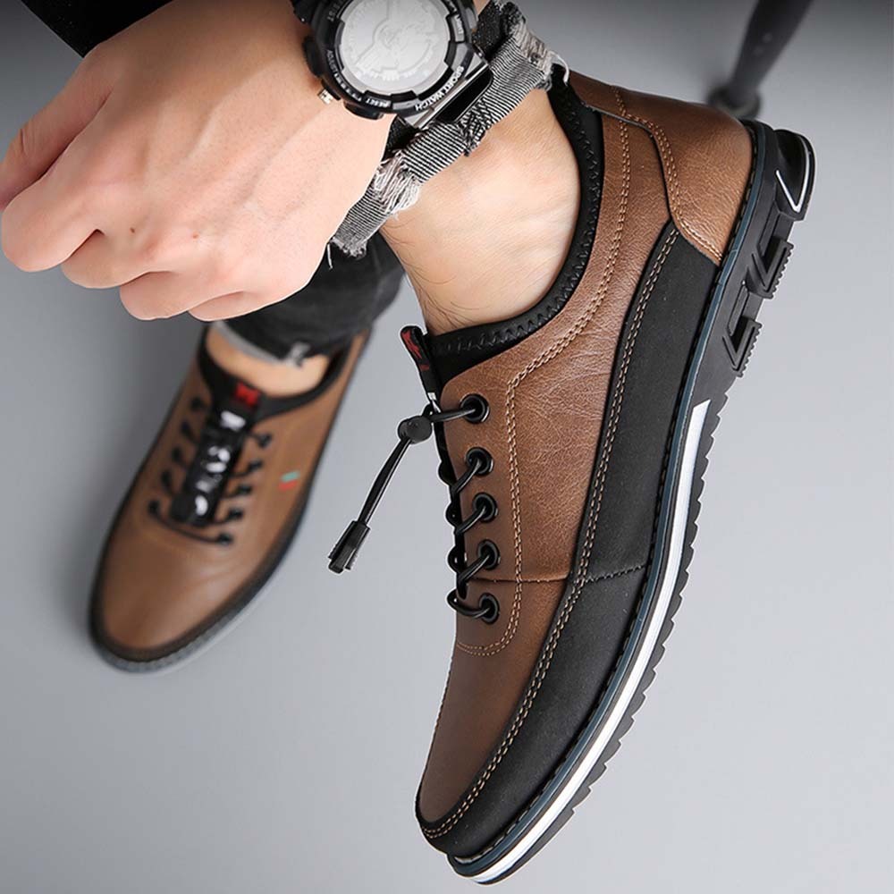 Classic fashion men's leather casual shoes