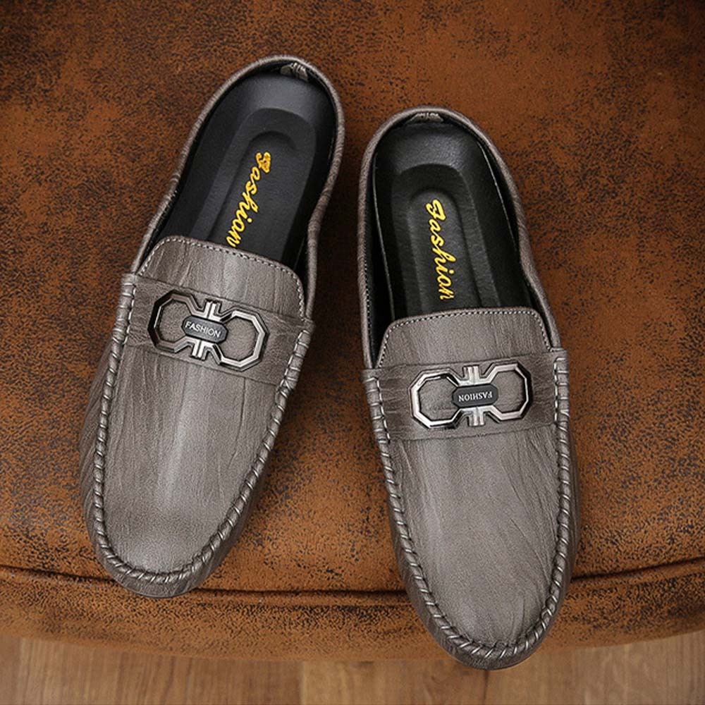 Zapatillas de hombre de piel transpirable con suela suave