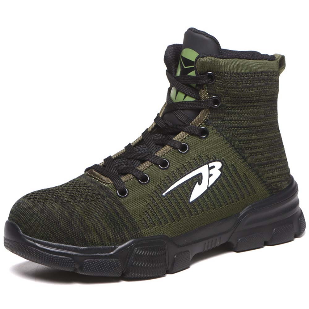 Men's anti-smash and anti-puncture high-top safety shoes
