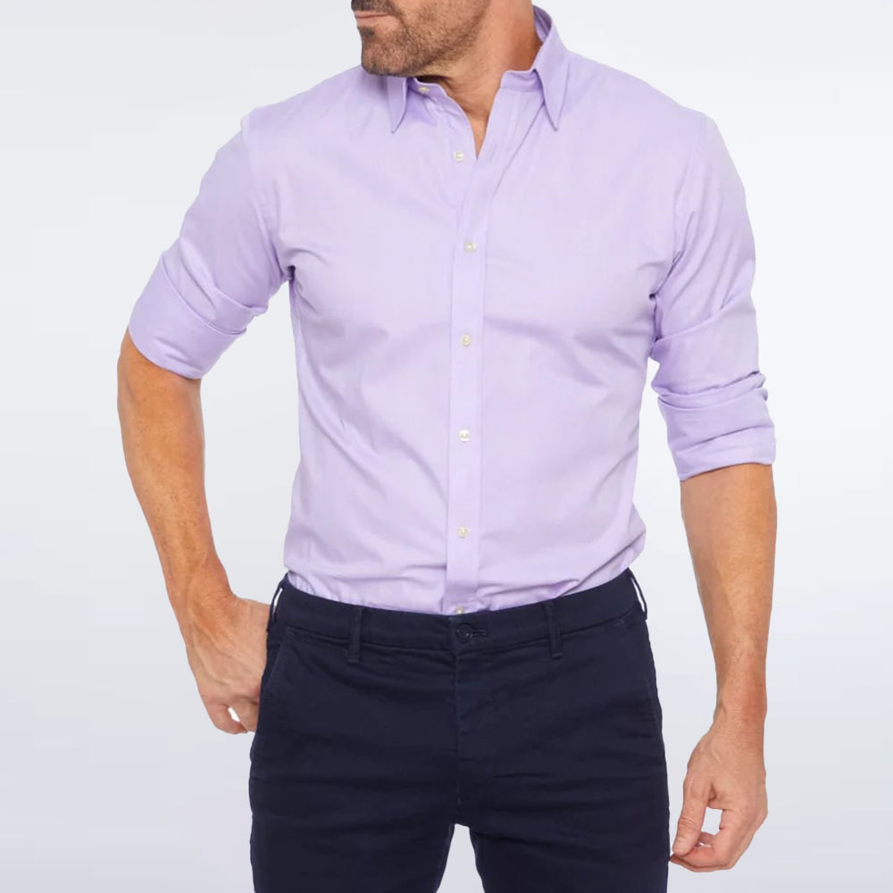 Camisa elástica con cremallera para hombre nueva de primavera
