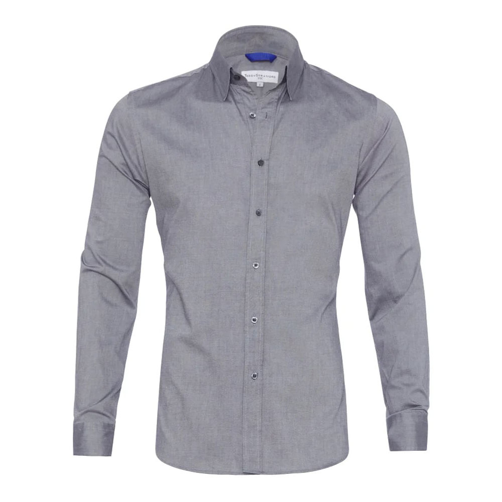 Camisa elástica con cremallera para hombre nueva de primavera