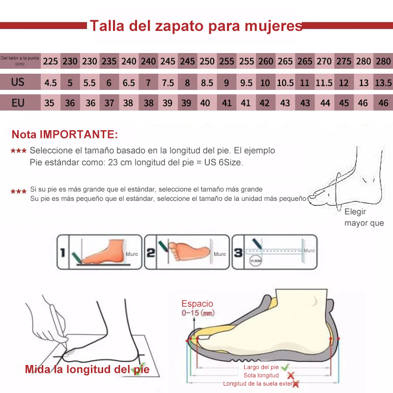 Olivoslindo Zapatillas sin cordones de malla para mujer