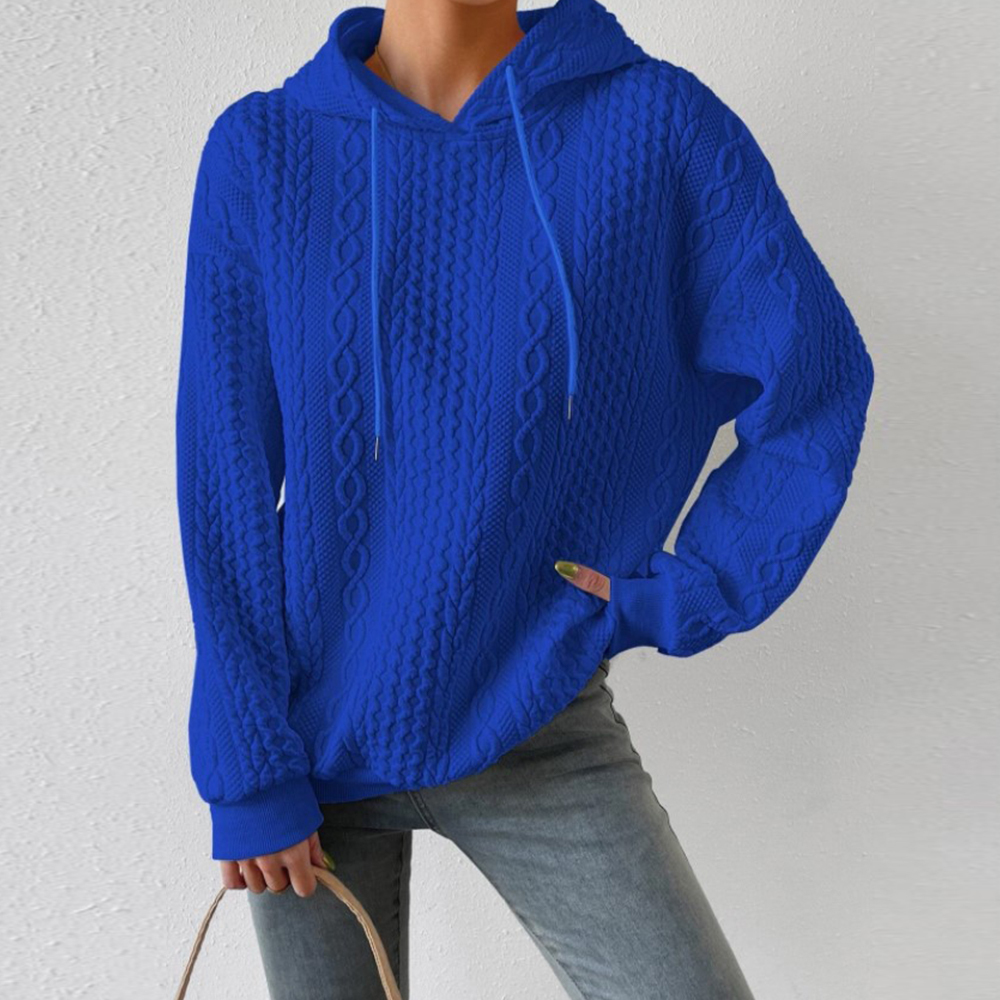 Olivoslindo Otoño nueva sudadera con capucha casual jacquard