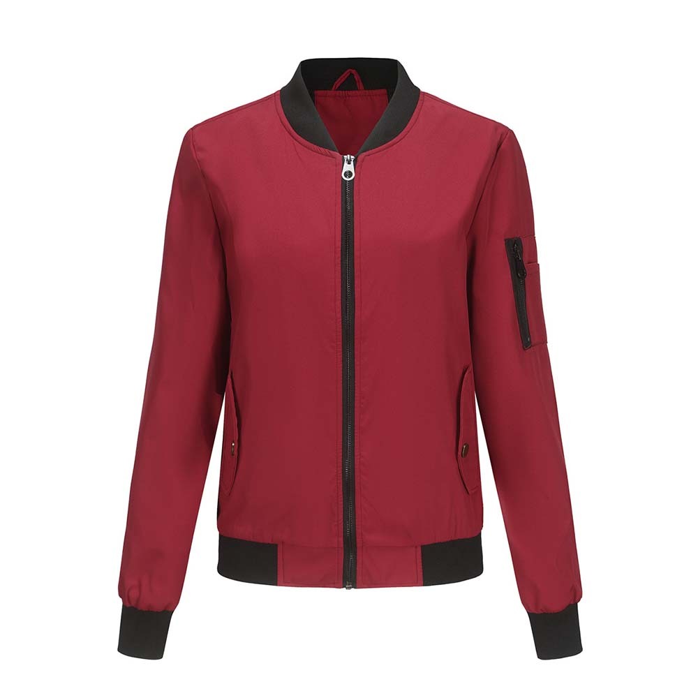 Olivoslindo 2023 primavera y otoño nueva chaqueta de vuelo informal de manga larga ajustada para mujer