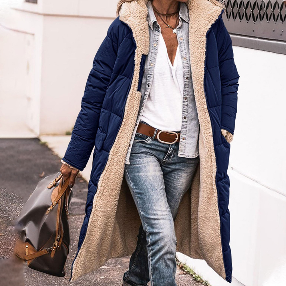 Gentlemenmode™ Neue verdickte doppelseitige Baumwolljacke mit Kapuze