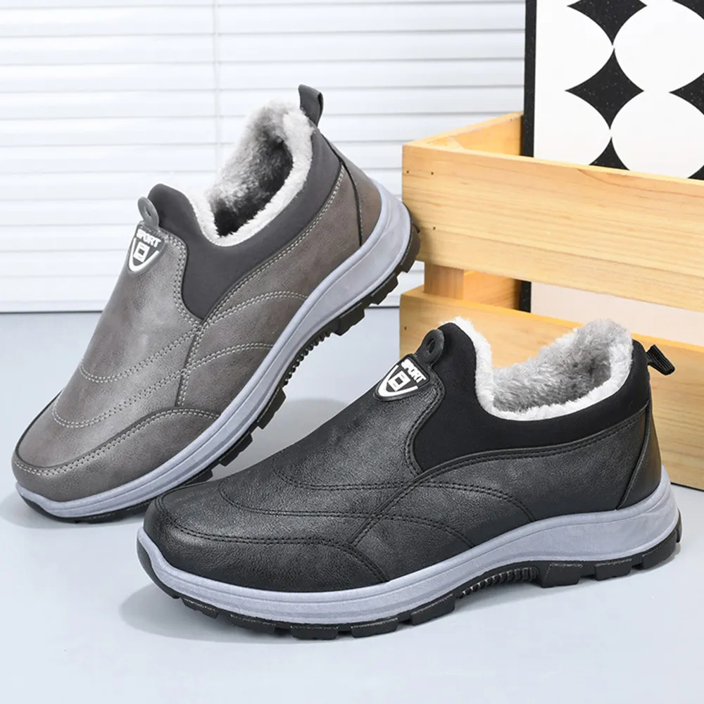 Olivoslindo™ Nuevo Botas de invierno para hombre, botas cálidas para nieve, zapatos de senderismo