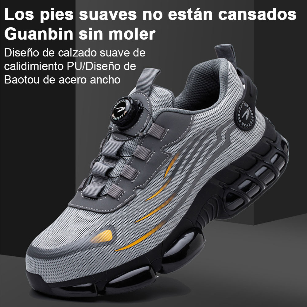 Calzado de seguridad laboral antigolpes y antipuñaladas para hombre