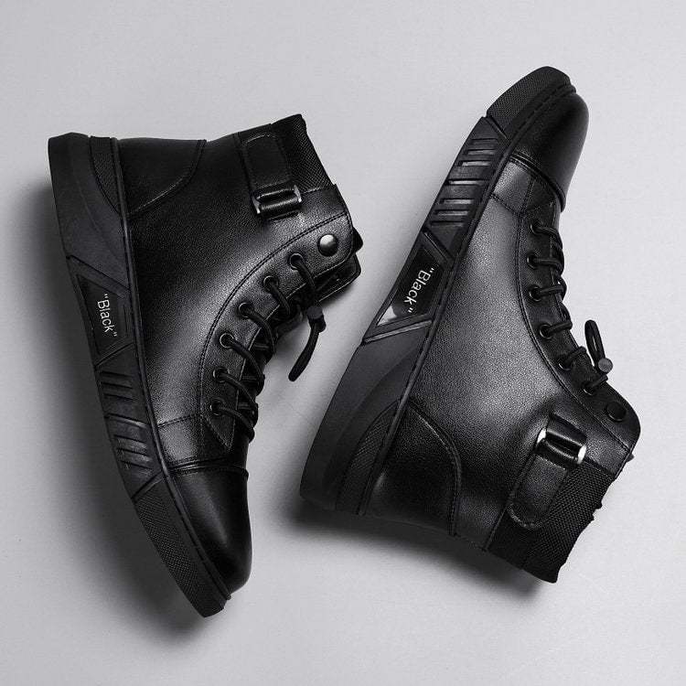 2024 New Year Hot Sale-Men's Casual Versatile Genuine Leather Ankle Boots