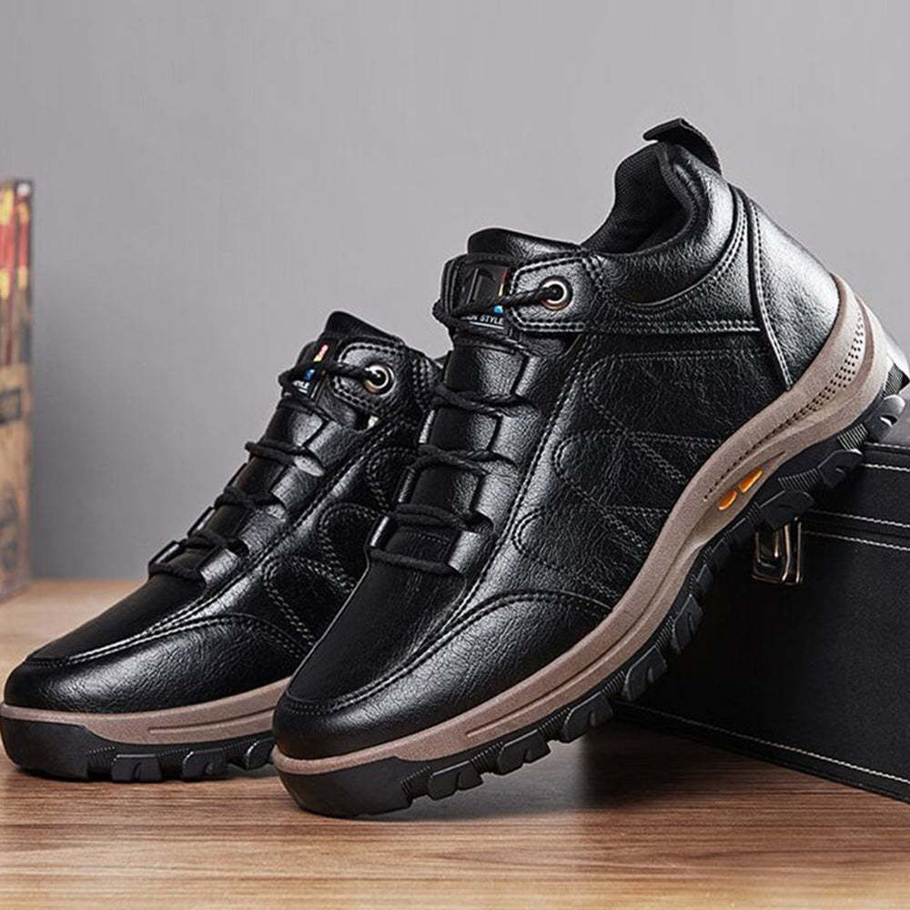 Piecewish Men's Fleece Warm Casual Mountaineering Boots