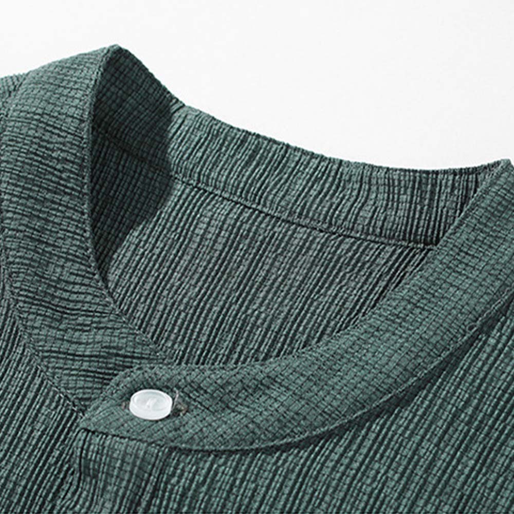 Men's summer suit, ice silk short-sleeved T-shirt and trousers