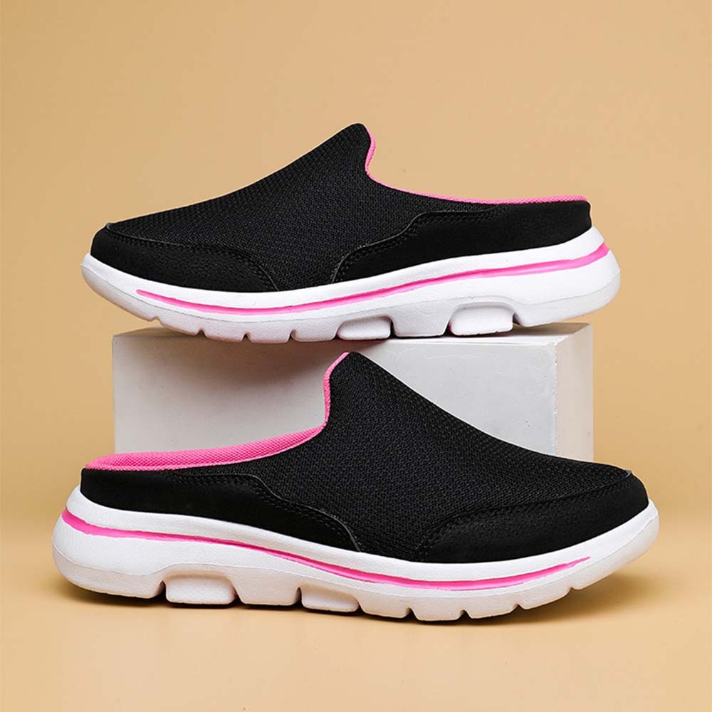 Smiledeer Men's and women's comfortable slip-ons breathable half-slippers