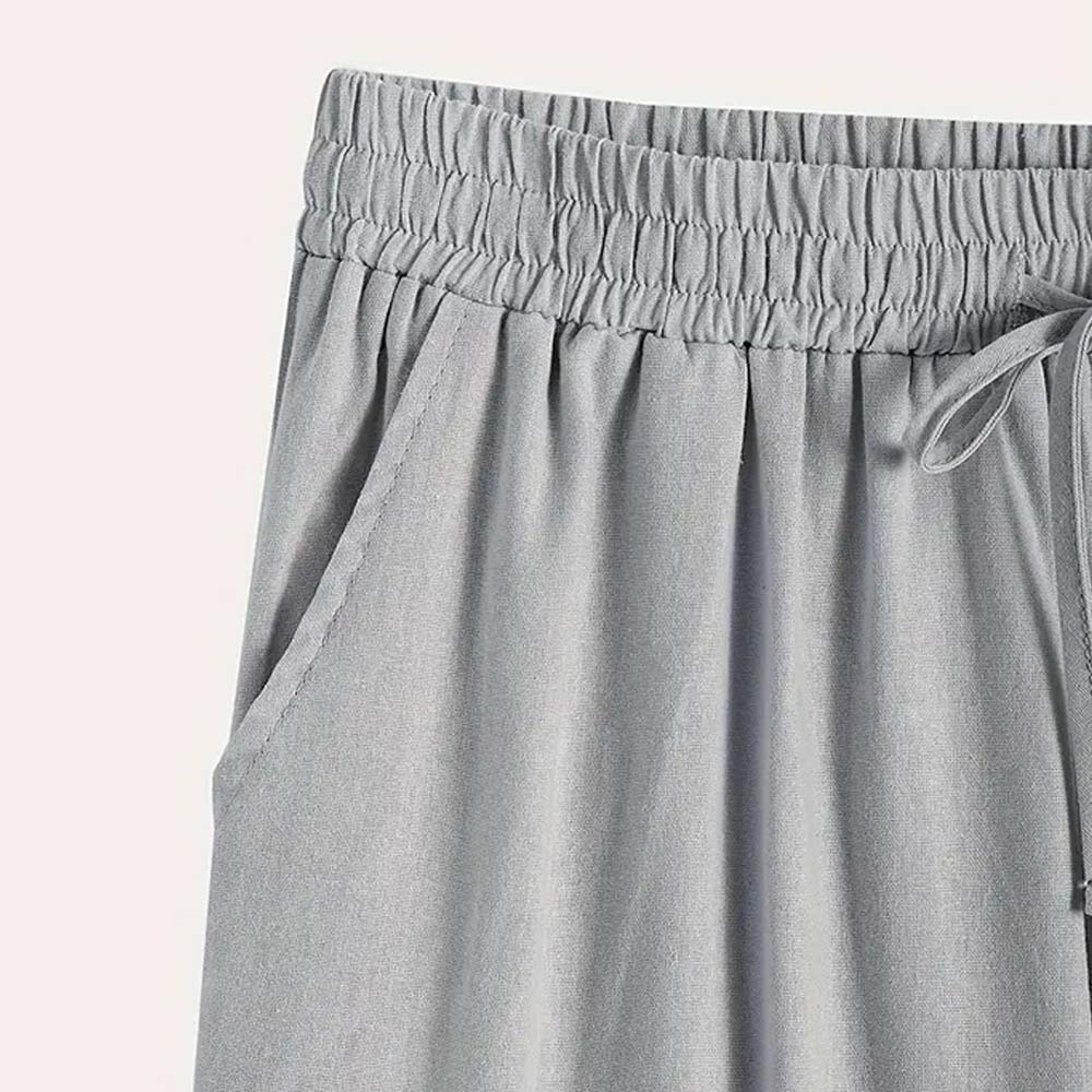 Spring Women's Slim Button Casual Pants